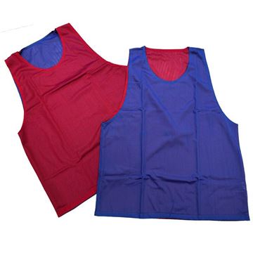 Afbeelding van Stockverkoop Reversible Hesje BLAUW/ROOD - XXL