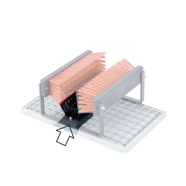 Afbeelding van Vervangborstel zwart voor Shoecleaner tegel Pro, per stuk