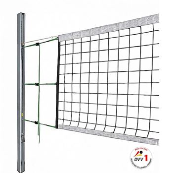 Afbeelding van Volleybalnet wedstrijdnet - 3mm, kevlar kabel , 6-punts netophanging