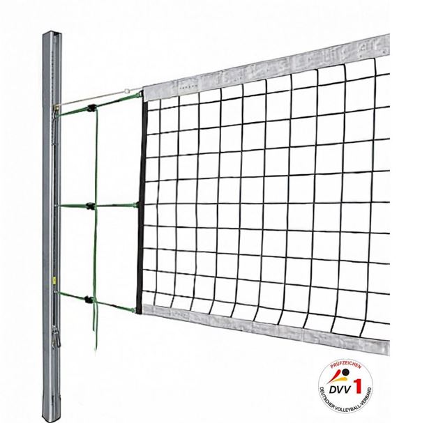 Afbeelding van Volleybalnet wedstrijdnet - 3mm, kevlar kabel , 6-punts netophanging