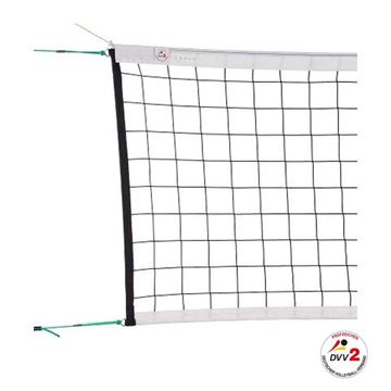 Afbeelding van Volleybalnet wedstrijdnet - 3mm, kevlar kabel , 4-punts netophanging