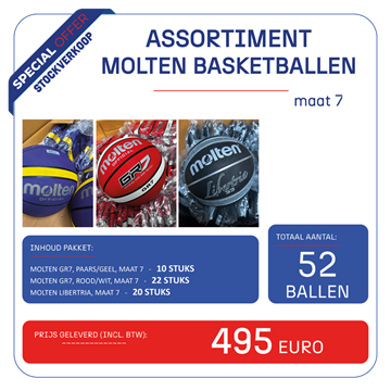 Afbeelding van Pakket Molten Basketbal GR-LIBRETRIA, maat 7