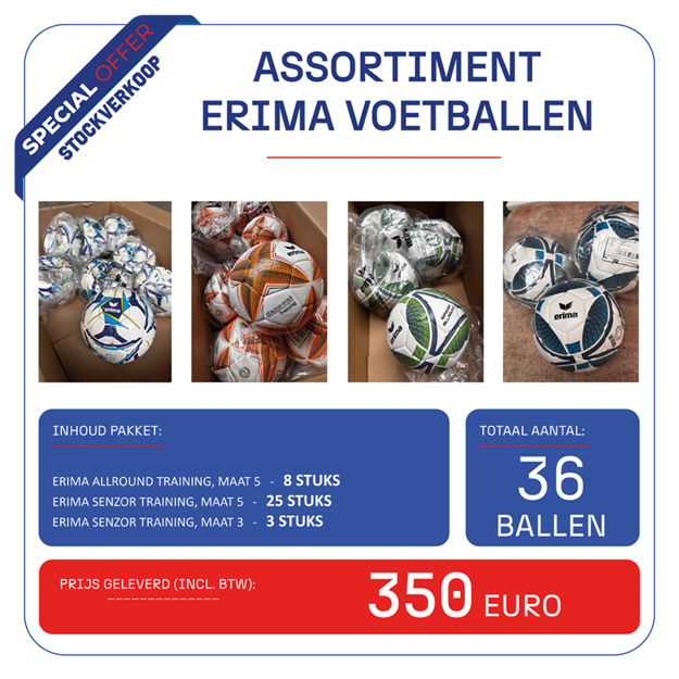 Afbeelding van Pakket Erima voetballen
