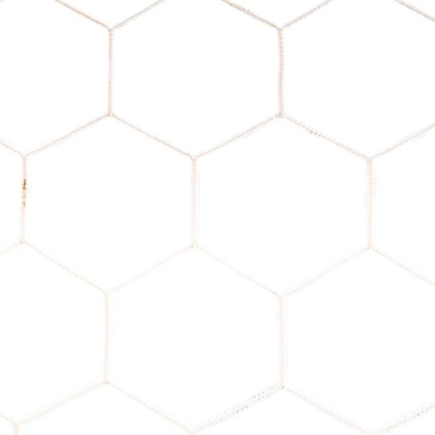 Afbeelding van Doelnetten 7,5x2,5x0,8x2m - 4mm - hexagonaal - wit