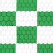 Afbeelding van Doelnetten 7,5x2,5x0,8x2m - 4mm - hexagonaal - groen-wit geblokt