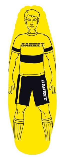 Afbeelding van Dummy / Opblaasbare mannequin Barret, hoogte  205cm, geel