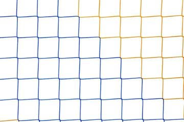 Afbeelding van Doelnetten 7,5x2,5x0,8x1,5m - 4mm - blauw/geel