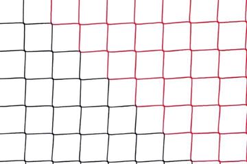 Afbeelding van Doelnetten 7,5x2,5x0,8x1,5m - 4mm - zwart/rood