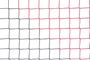 Afbeelding van Doelnetten 7,5x2,5x0,8x1,5m - 4mm - zwart/rood