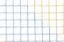 Afbeelding van Doelnetten 7,5x2,5x0,8x2m - 4mm - blauw/geel