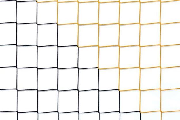 Afbeelding van Doelnetten 7,5x2,5x0,8x2m - 4mm - zwart/geel