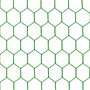Afbeelding van Doelnetten 7,5x2,5x0,8x2m - 4mm - hexagonaal - groen