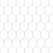 Afbeelding van Doelnetten 7,5x2,5x2x2m - hexagonaal - 4mm - wit