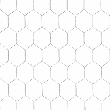 Afbeelding van Doelnetten 7,5x2,5x2x2m - hexagonaal - 4mm - wit