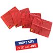 Afbeelding van Cornervlag, rood, set v. 4 - Pakket - Promo