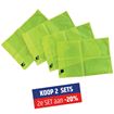 Afbeelding van Cornervlag, geel, set v. 4 - PAKKET - PROMO
