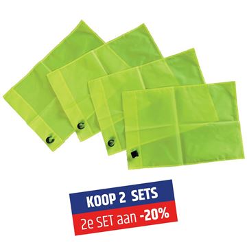 Afbeelding van Cornervlag, geel, set v. 4 - PAKKET - PROMO
