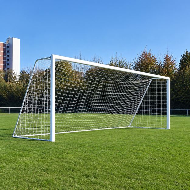 Afbeelding van Verplaatsbaar Seniordoel 7,32 × 2,44 m, wit gecoated