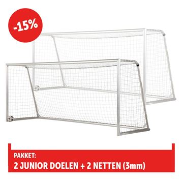 Afbeelding van Junior Voetbaldoel 5x2m, standaard, PAKKET