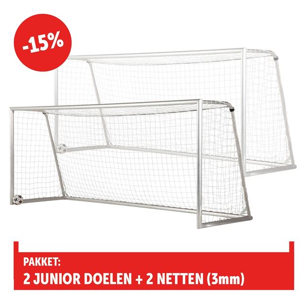 Afbeelding van Junior Voetbaldoel 5x2m, standaard, PAKKET