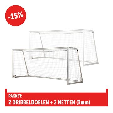 Afbeelding van Voetbaldoel - dribbeldoelen 3X1,5m, standaard, PAKKET