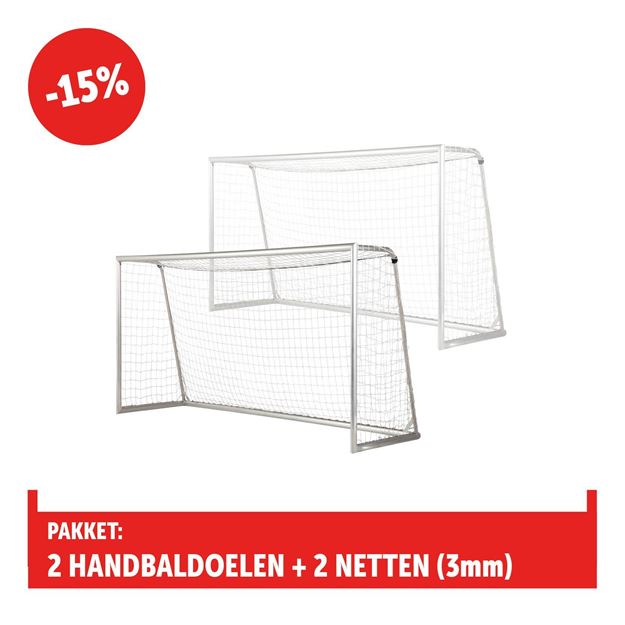 Afbeelding van Voetbaldoel 3X2m, standaard, PAKKET