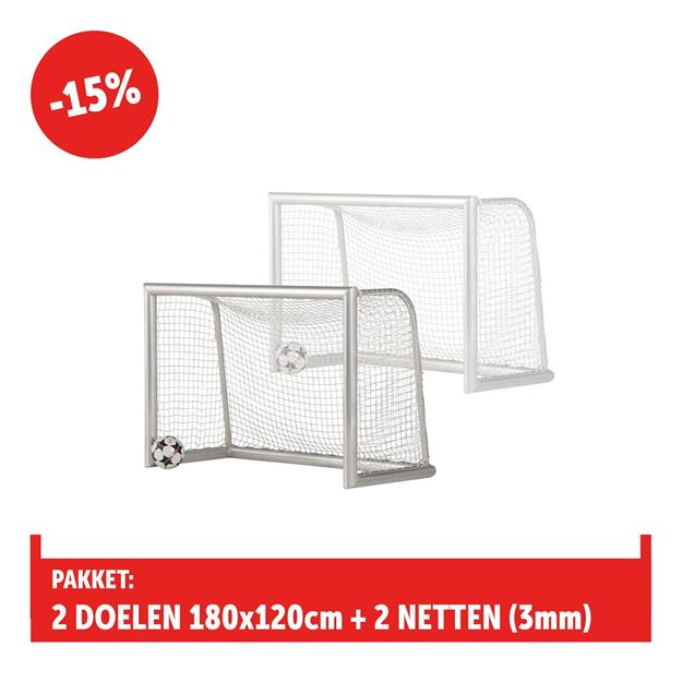 Afbeelding van Voetbaldoel - trainingsdoel 180x120cm, standaard, PAKKET