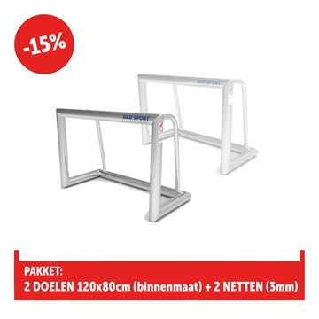 Afbeelding van Voetbaldoel - trainingsdoel 120x80cm, standaard, PAKKET