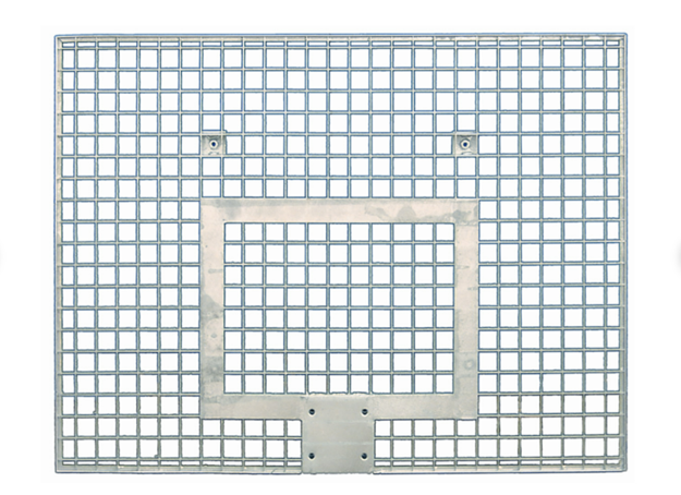 Afbeelding van Stalen roosterbord basketbal 120x90cm