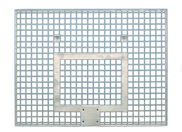 Afbeelding van Stalen roosterbord basketbal 180x105cm
