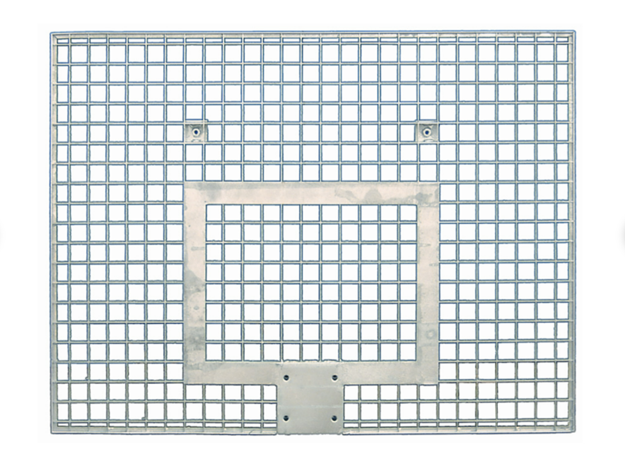 Afbeelding van Stalen roosterbord basketbal 180x105cm