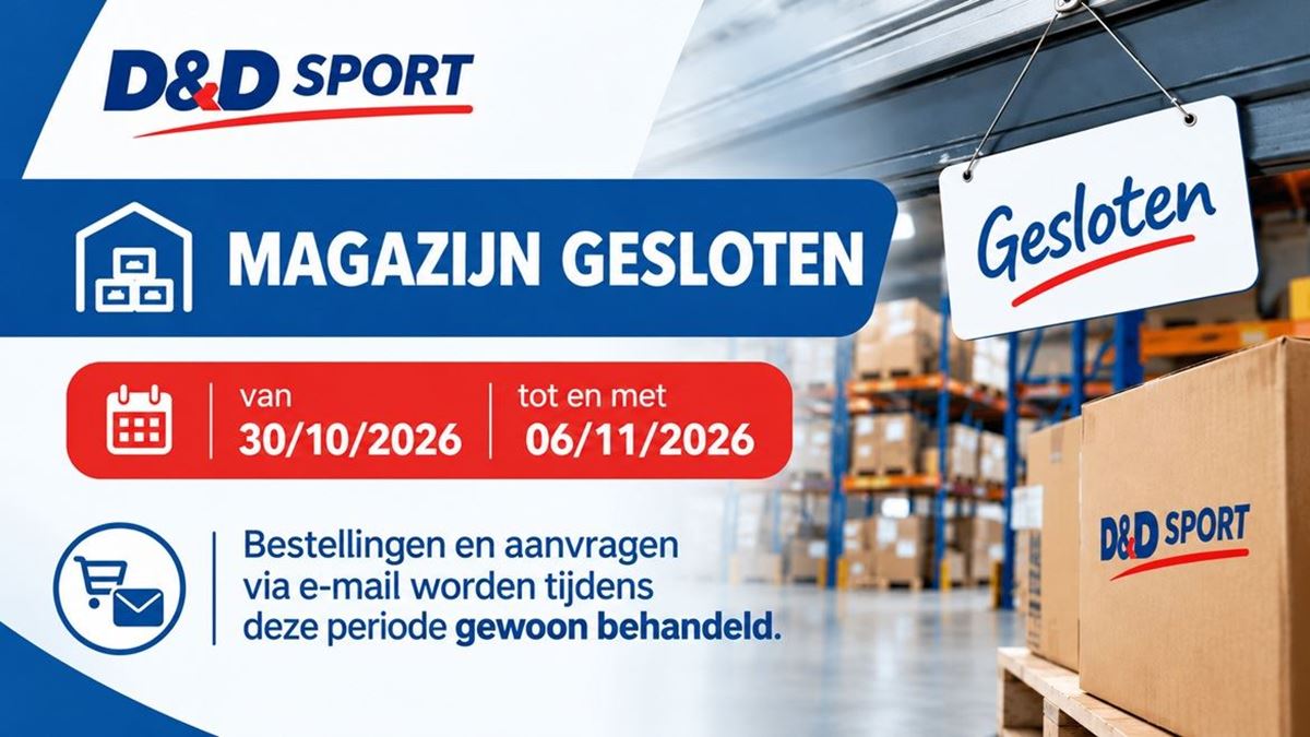 Sluiting magazijn tijdens Herfstvakantie